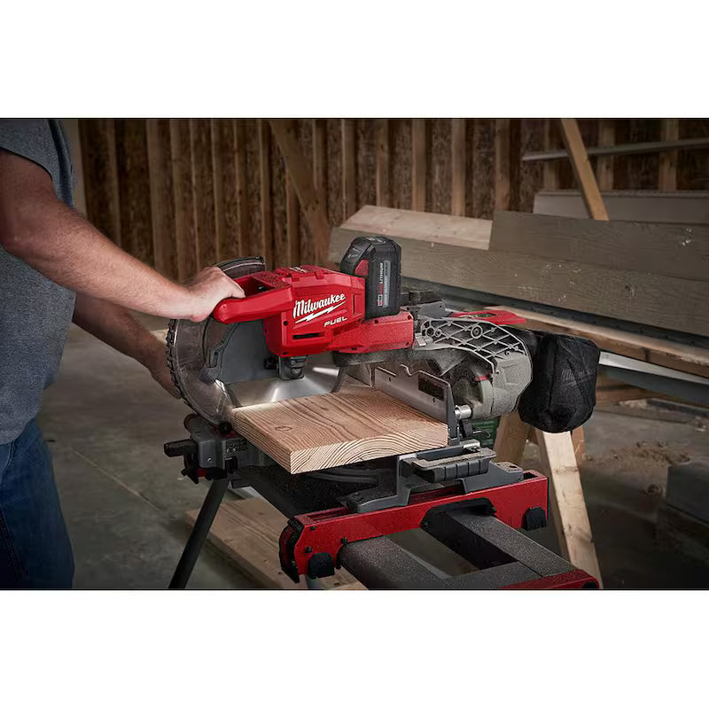 18V Cordless Dual Bevel Sliding Compound Miter Saw Kit with 8.0 Ah Batteries Y5378