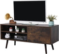 Mid-Century TV Console Table up to 42 Inch Rustic Brown I499