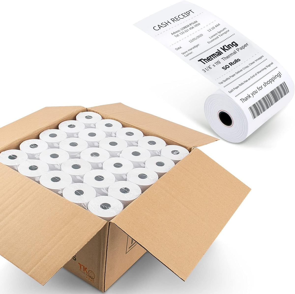 2-1/4 x 85' Thermal Paper, 100 Rolls H890231