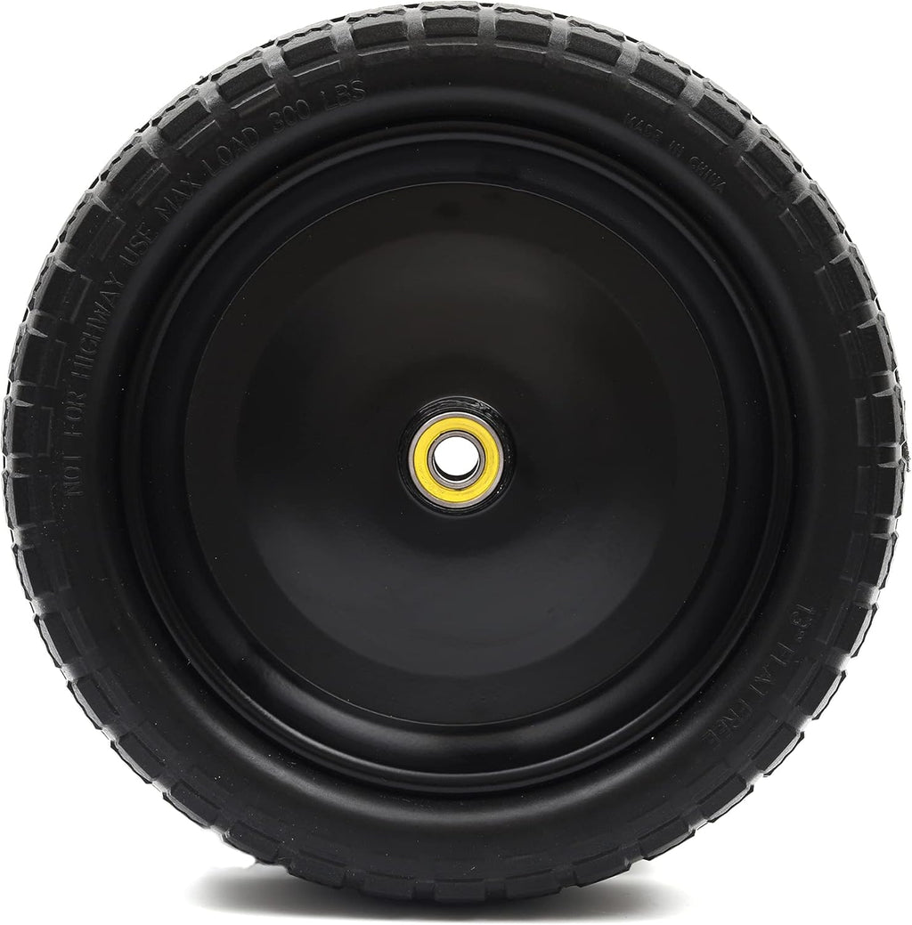 13'' Solid Polyurethane Flat-Free Tire and Wheel Assemblies 4-Pack E440
