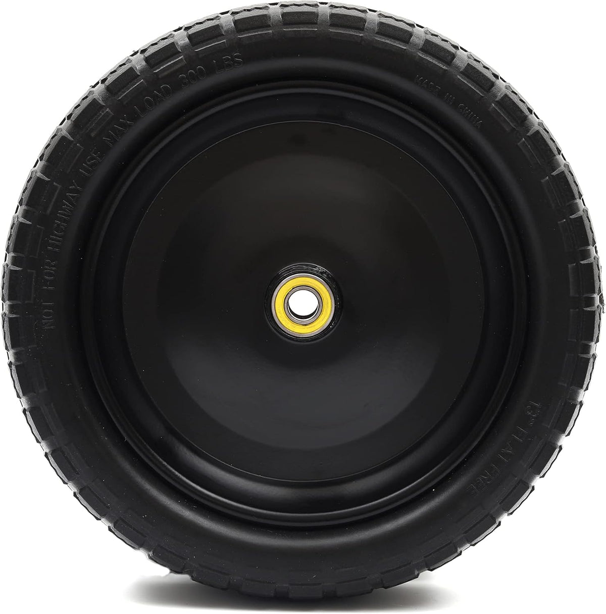13'' Solid Polyurethane Flat-Free Tire and Wheel Assemblies 4-Pack E440