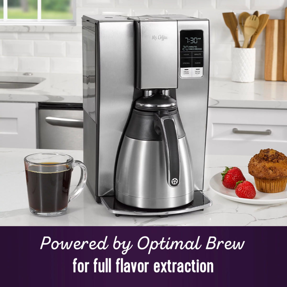 10 Cup Programmable Coffee Maker Stainless Steel G392716