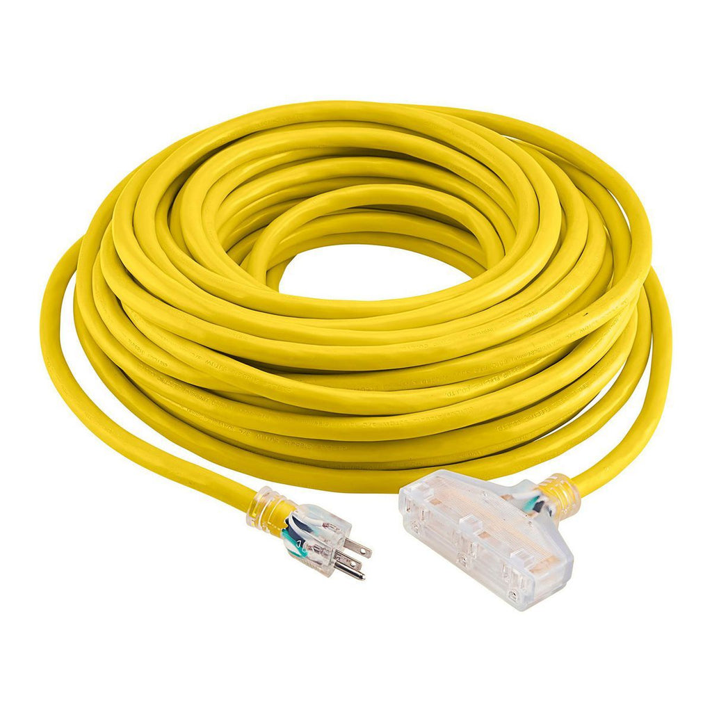 100 ft. 10/3 Gauge Triple-Tap Extension Cord U1039