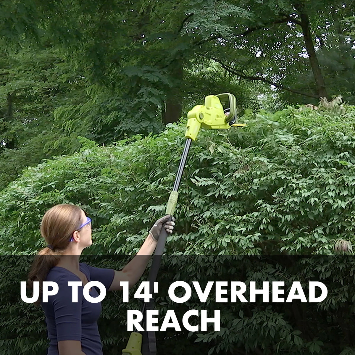 Electric 21-inch Telescoping Pole Hedge Trimmer H7878