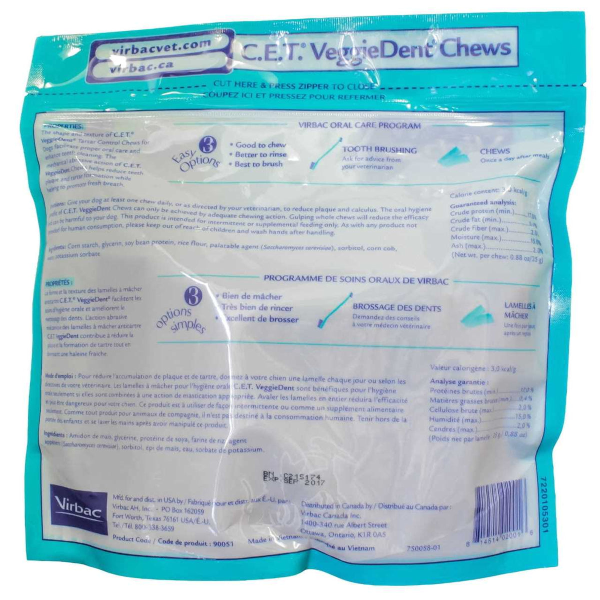 VeggieDent Dental Chews Dogs O8857