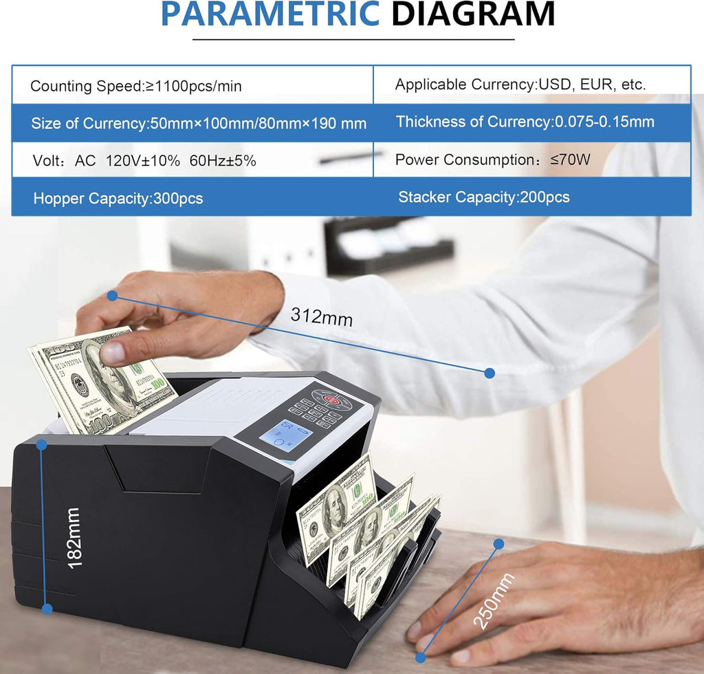 Money Counter with Counterfeit Detection J39459