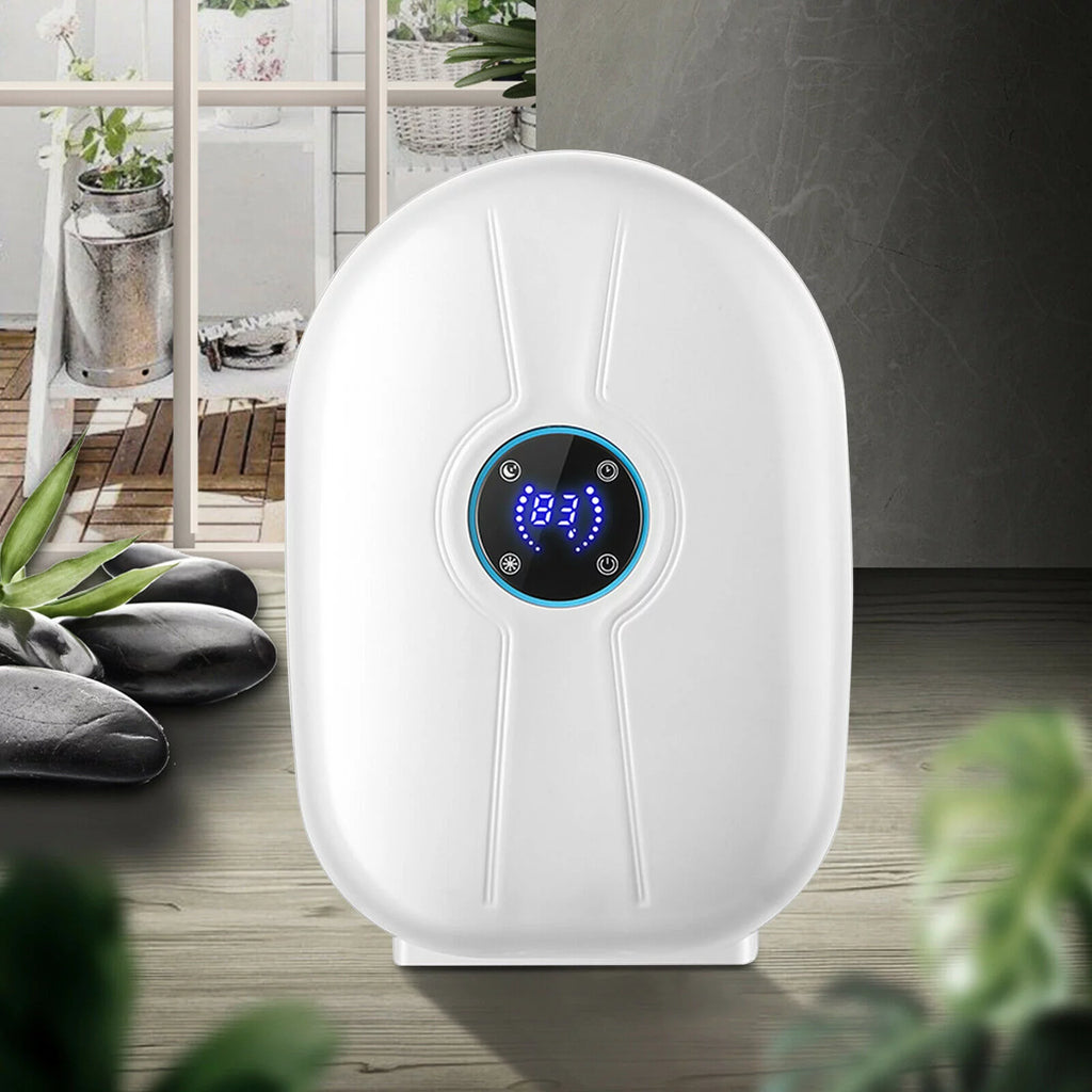 Mini Remote Control Dehumidifier 500ml Water Tank White T10325