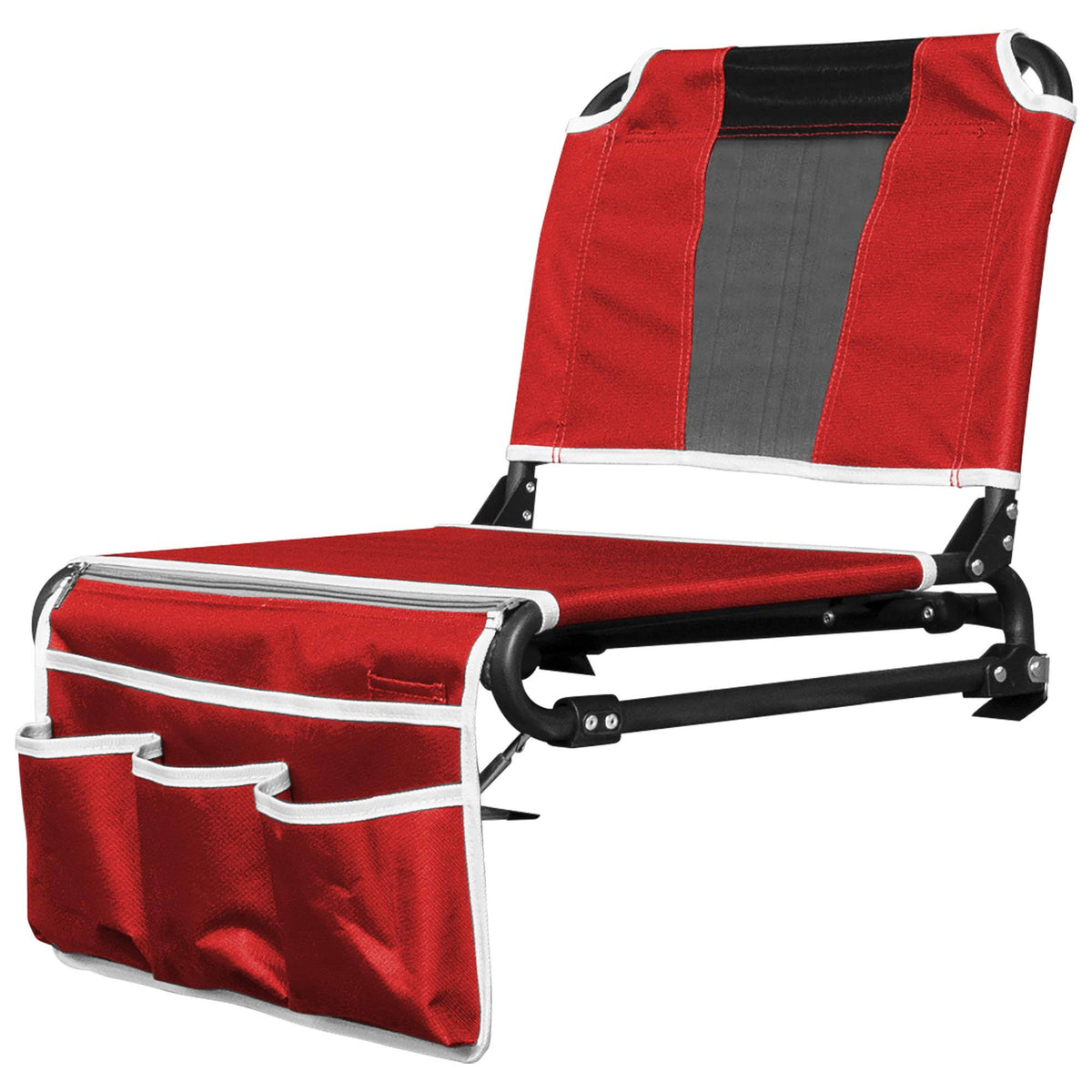 Red 2-in-1 Folding Bleacher Chair Z52476
