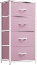 Pink 4 Drawer Fabric Dresser I19744