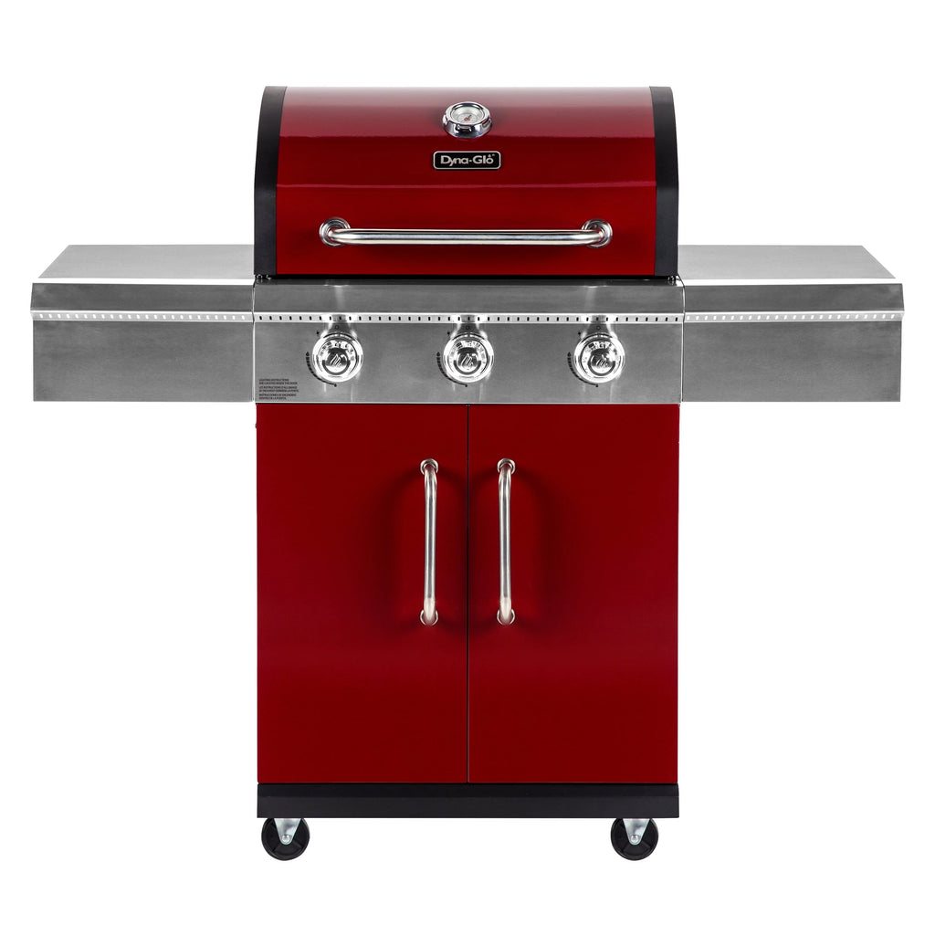 3 Burner Red Propane Gas Grill L27134