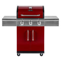 3 Burner Red Propane Gas Grill L27134