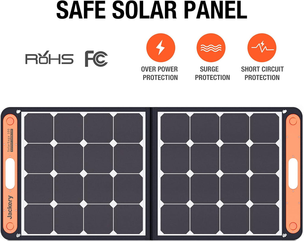 100W Portable Foldable Solar Panel with USB Outputs A70804