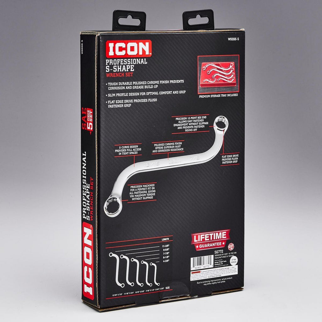 S-Shaped SAE Wrench Set, 5 Piece P937243
