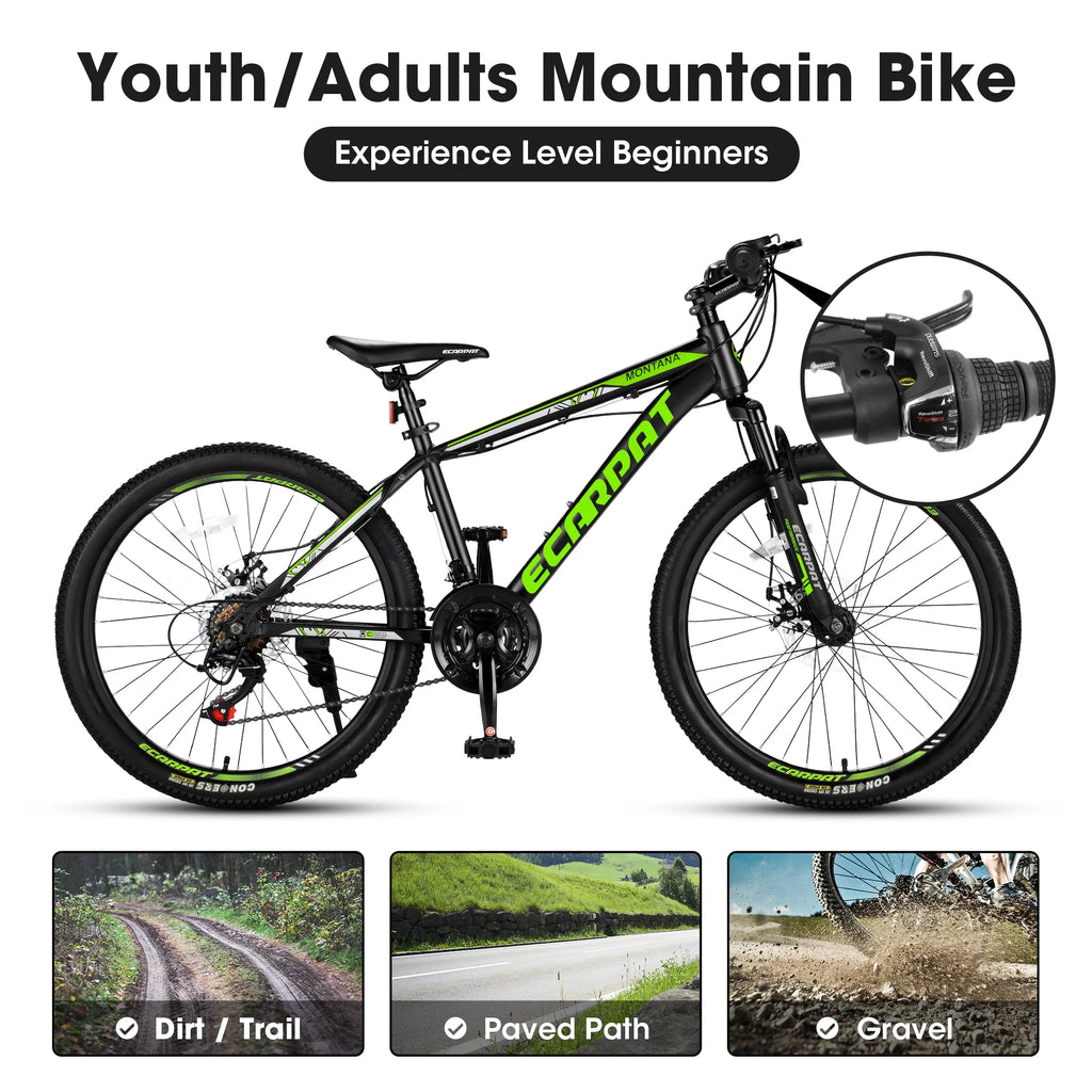 24 inch 21-Speed Aluminium Mountain Bike with Disc Brake H102