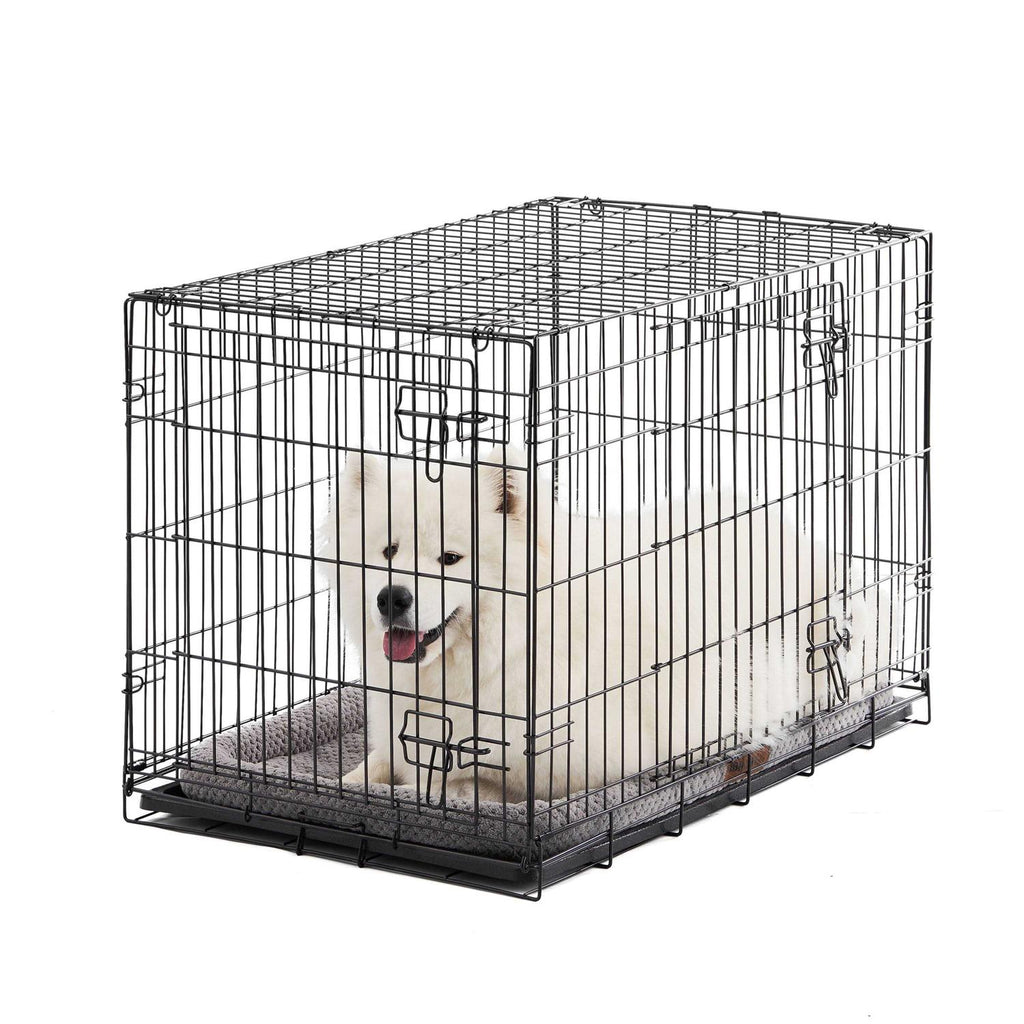Double Door Folding Wire Dog Crate with Divider A6619