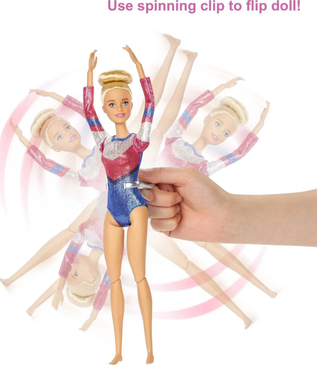 Blonde Doll Gymnastics Playset with Balance Beam T262957