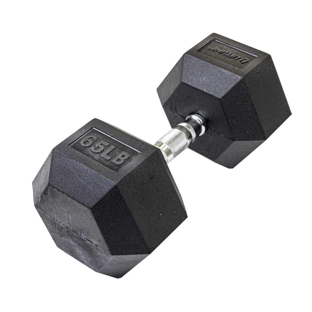 95 lbs Rubber Hex Dumbbell J29217