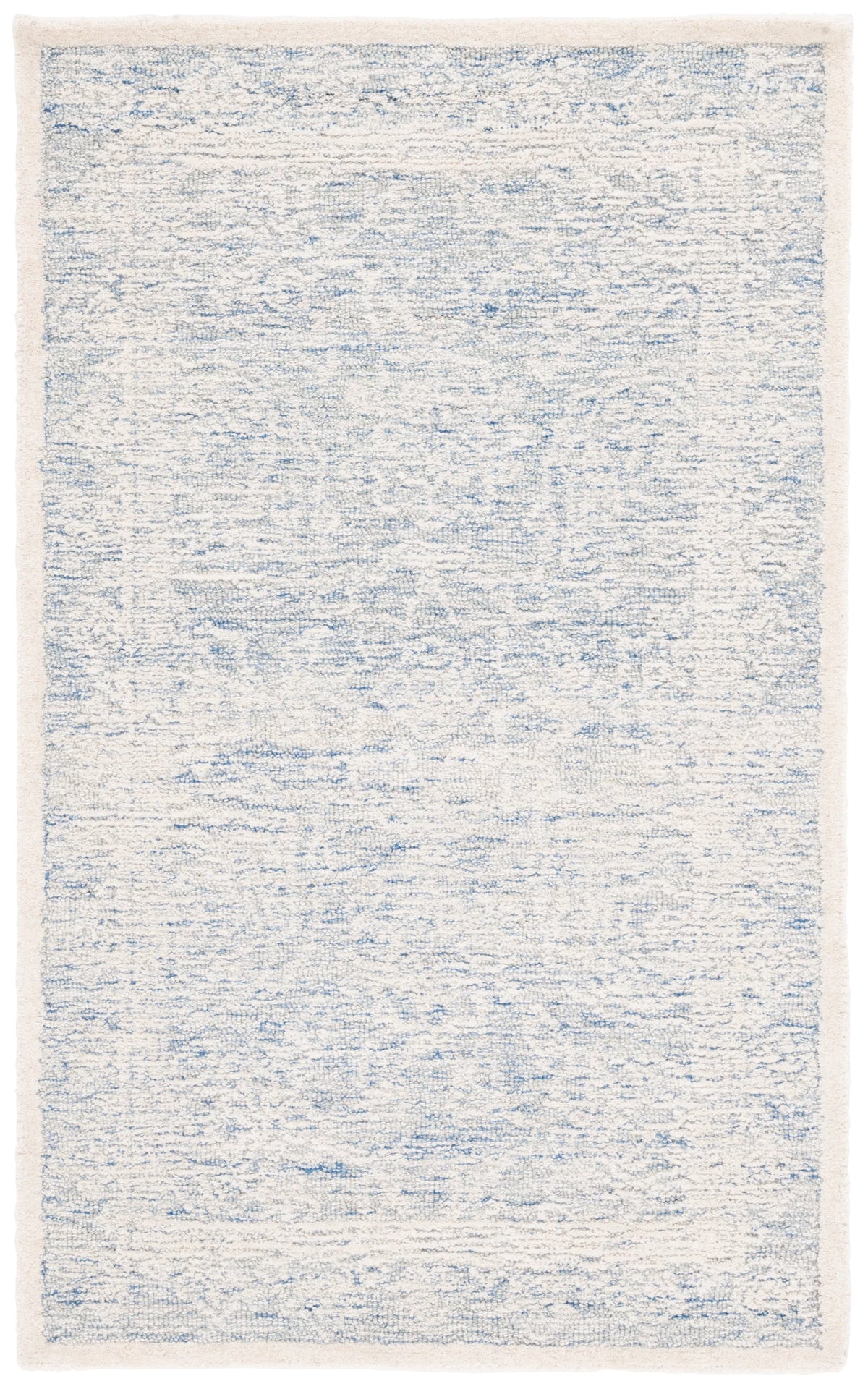 Blue Ivory Floral Area Rug 3' x 5' T874