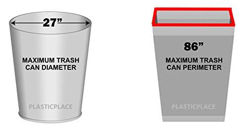 56 Gallon Clear Trash Bags, 1.5 mil, 100 / Case C526645