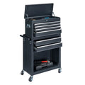 2 in 1 Rolling Tool Chest Storage Cabinet with 6 Drawers G93124