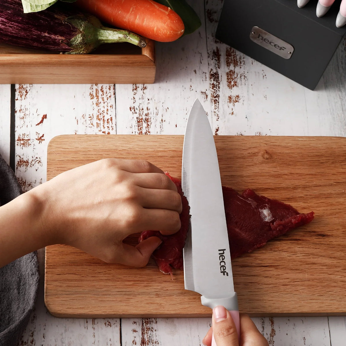 14 Pcs High Carbon Stainless Steel Knife Block Set S96066