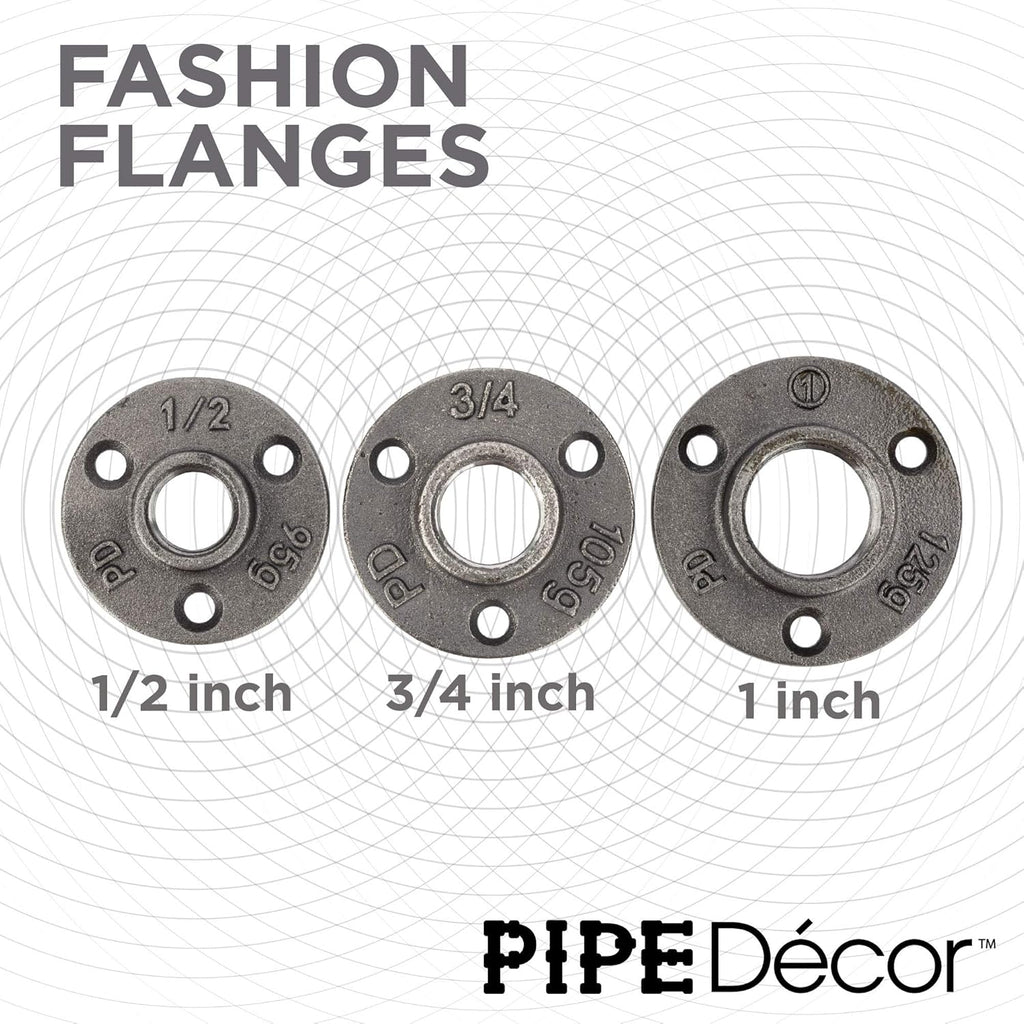 1/2 Black Malleable Cast Iron Floor Flange 10 Pack F591497