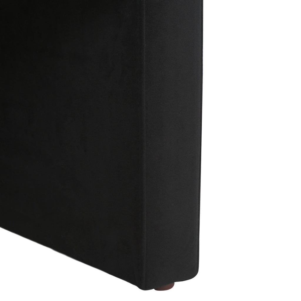 Black Velvet Accent Chairs N3534