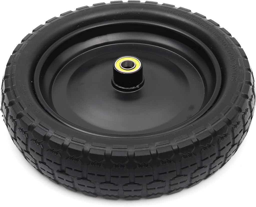 13'' Solid Polyurethane Flat-Free Tire and Wheel Assemblies 4-Pack E440