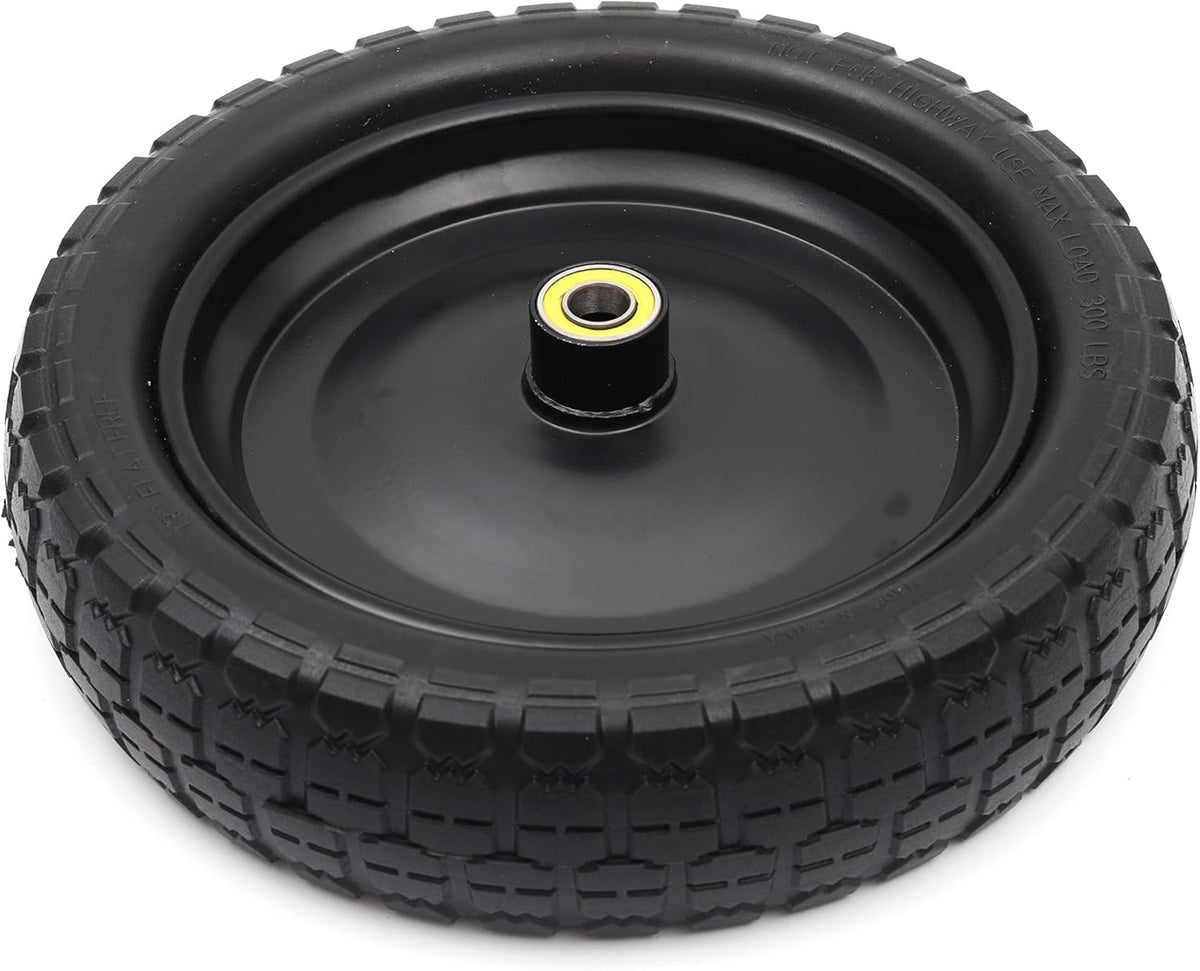 13'' Solid Polyurethane Flat-Free Tire and Wheel Assemblies 4-Pack E440