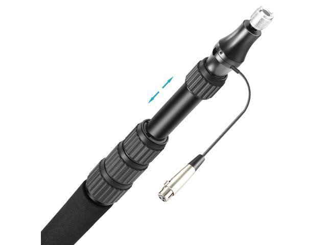 Portable Handheld Microphone Boom Pole with XLR Audio Cable N394