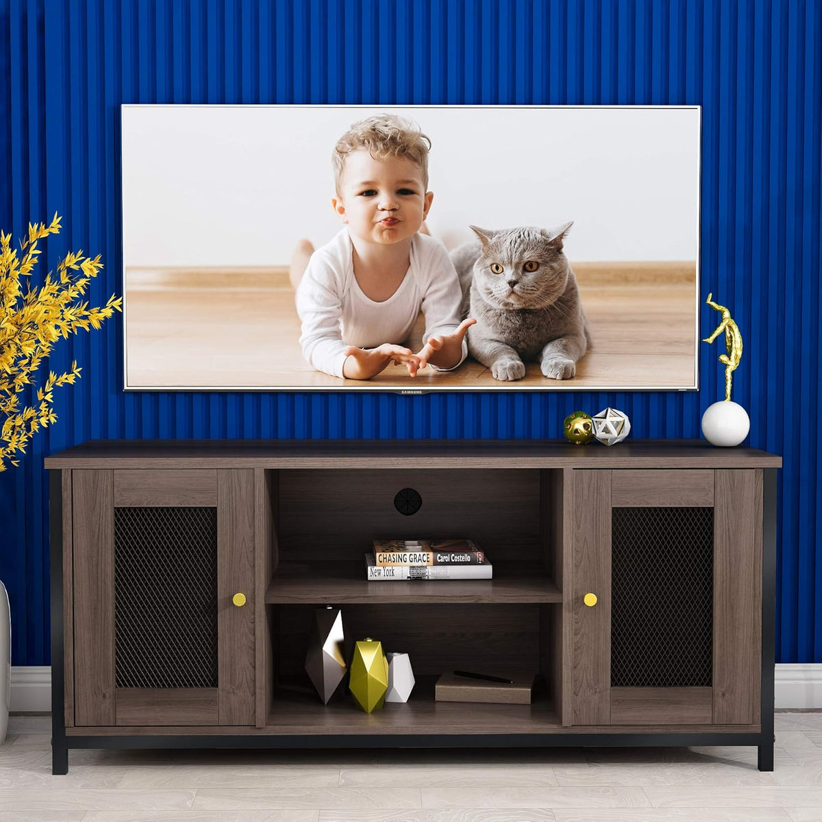 46 inch Entertainment Center Stand with Storage A535525
