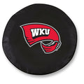 Black Vinyl Fitted Car Tire Cover I4475