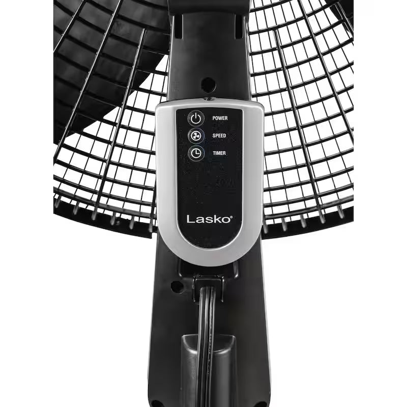 Black 4 Speeds Oscillating Pedestal Fan N3134