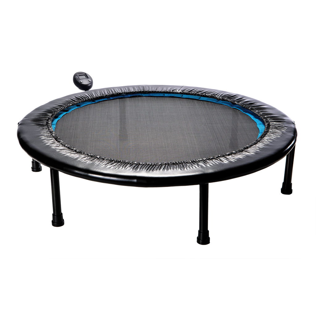 Black Trampoline with Monitor and Adjustable Incline C3416