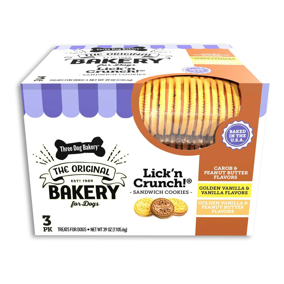 Lick'n Crunch Sandwich Cookies Dog Treats N811
