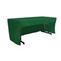 Polyester Poplin Fitted Tablecloth 96 x 30 x 30 Inch Emerald Green C5564