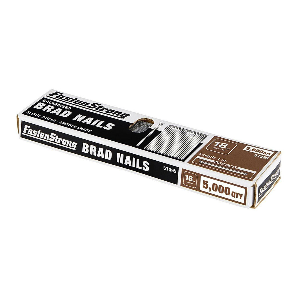 18 GA Galvanized Brad Nails, 5000-Piece N534399