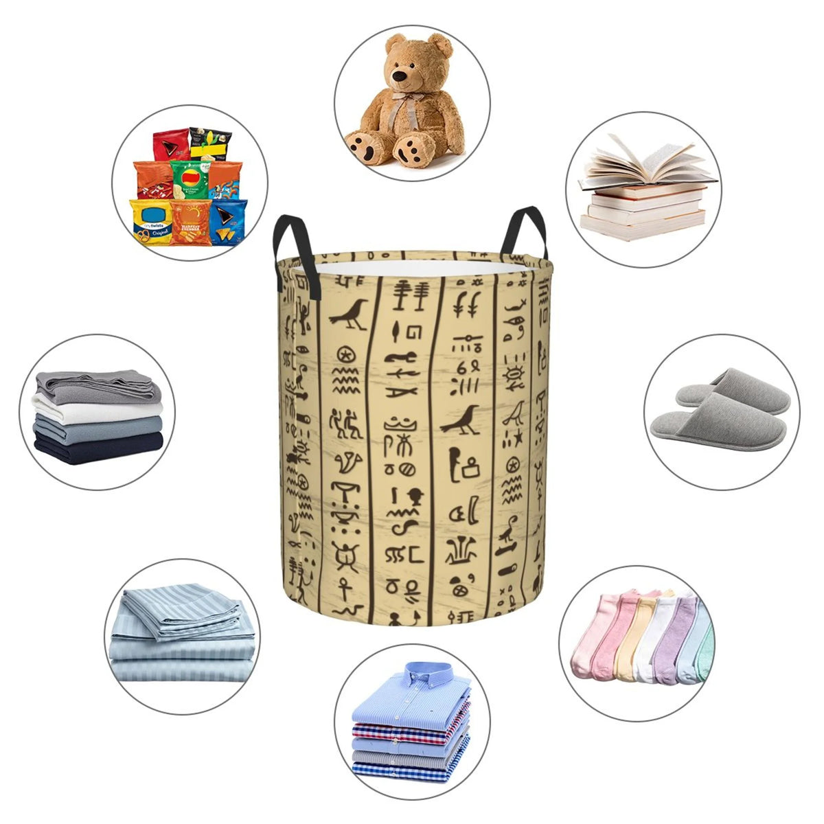 Waterproof Laundry Hamper with Handle S15837
