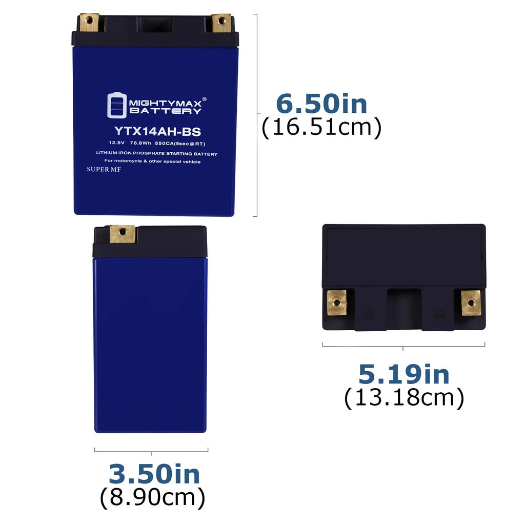 YTX14AH-BS Lithium Replacement Battery Q8202