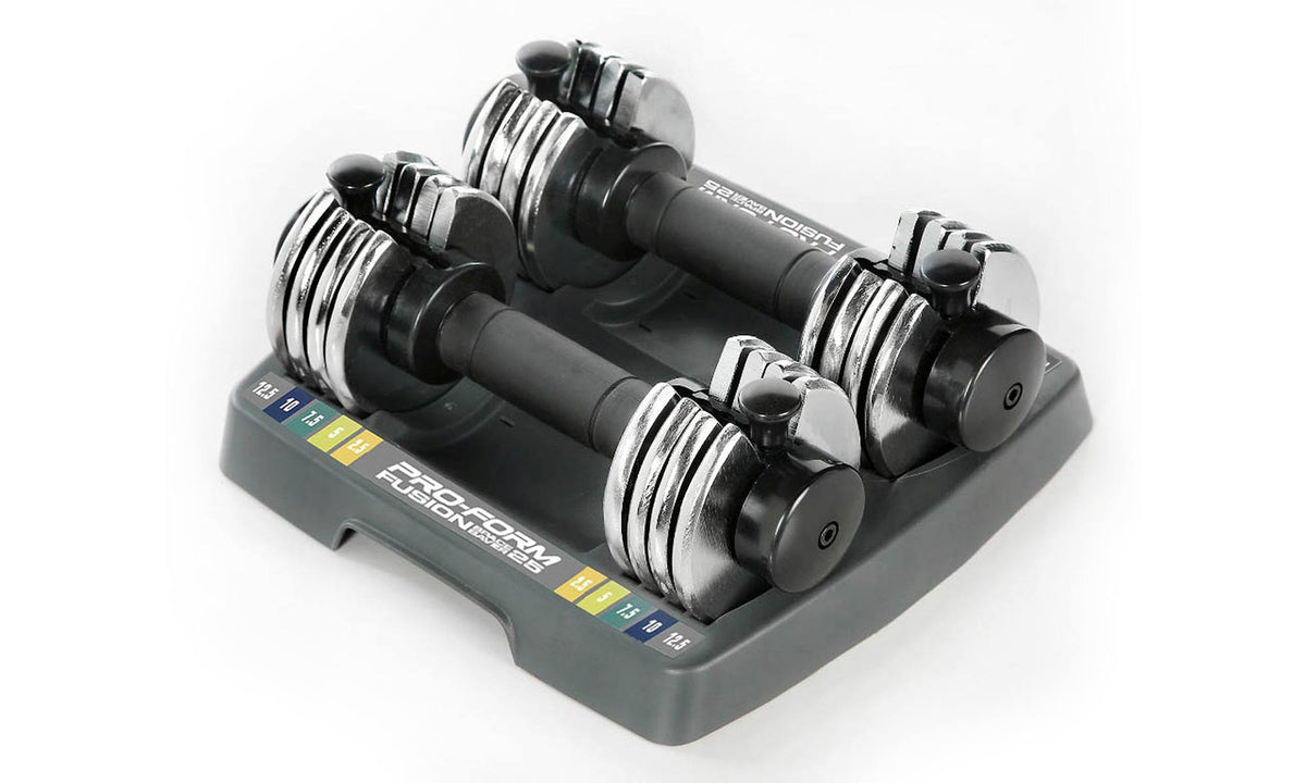 Select-A-Weight Dumbbell, Black/Silver, 2 count S30795