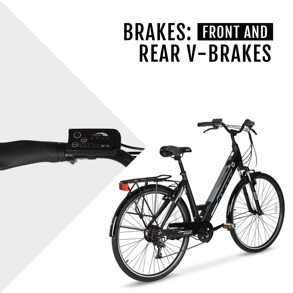 36V 250W Blue Electric Commuter Bike U656