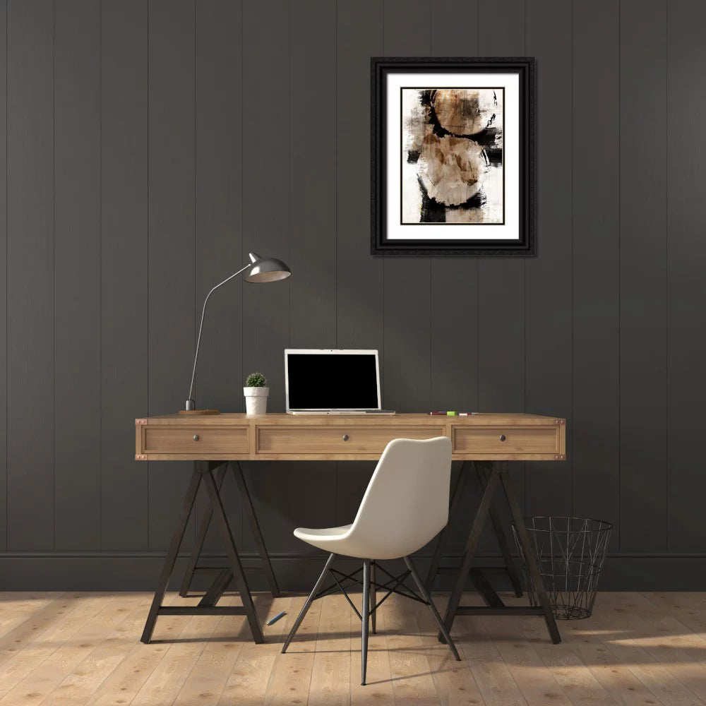 Black Ornate Wood Framed Art Print C7747