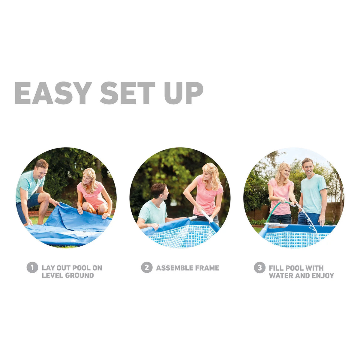 14.75' x 33" Rectangular Frame Above Ground Swimming Pool T805