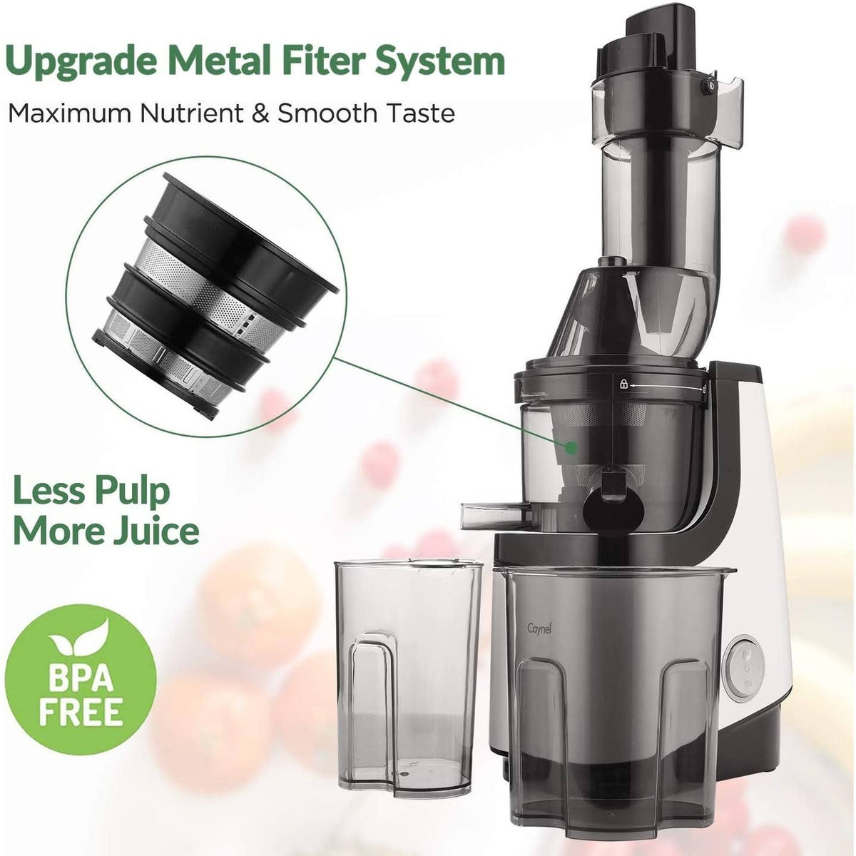 White Slow Masticating Juicer Z7286