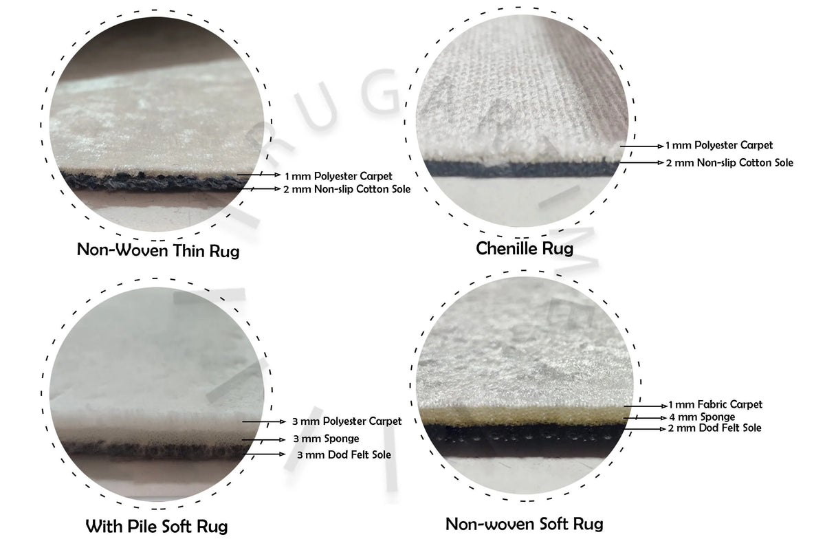 2'x3' Shimmery Marble Printed Rug C382