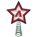 Lighted Black and Red Star Christmas Tree Topper S877107