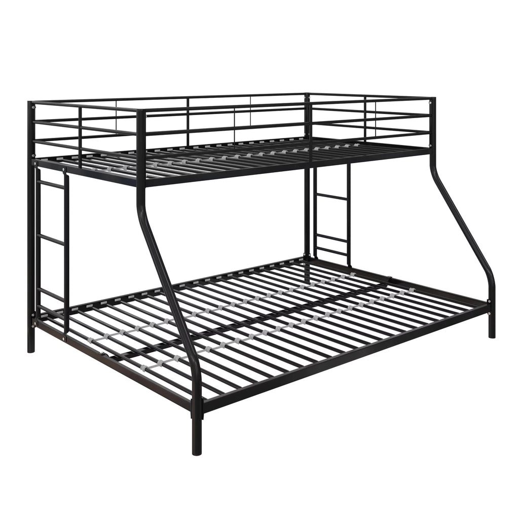 Twin over Full Metal Bunk Bed, Black F121878