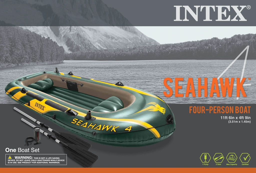 4 Person Inflatable Boat Set with Oars & Air Pump P553