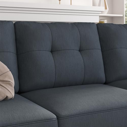 Bluish Grey Reversible Sectional Sofa L381