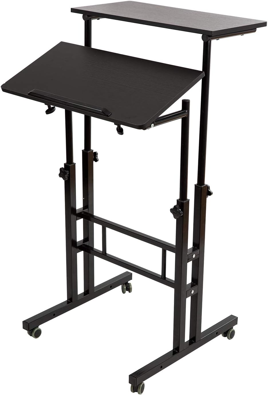 Adjustable Mobile Standing Desk with Wheels T613801